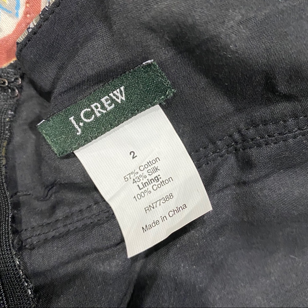 J. Crew Silk Blend Cameo Design Halter Tank Top - Picture 9 of 12